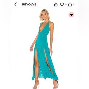 Revolve Arina Maxi Dress in Teal Size L
